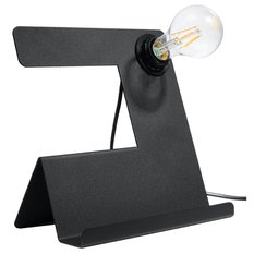 Lampa biurkowa INCLINE 24x13x25 cm nowoczesna lampka biurkowa E27 czarna do biura pokoju - Miniaturka zdjęcia nr 1