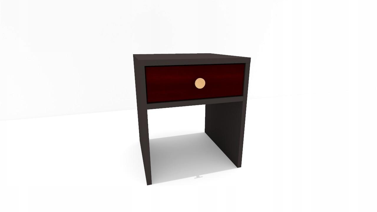 Szafka nocna MONODIS 40x46x40 cm do sypialni czarna front Wenge nr. 6