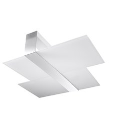 Plafon MASSIMO chrom 11x50x65cm srebrna nowoczesna lampa E27 do salonu