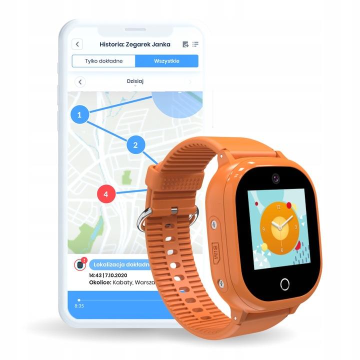 Zegarek Locon Watch Lite  smartwatch dla dziecka z GPS pomarańczowy nr. 2