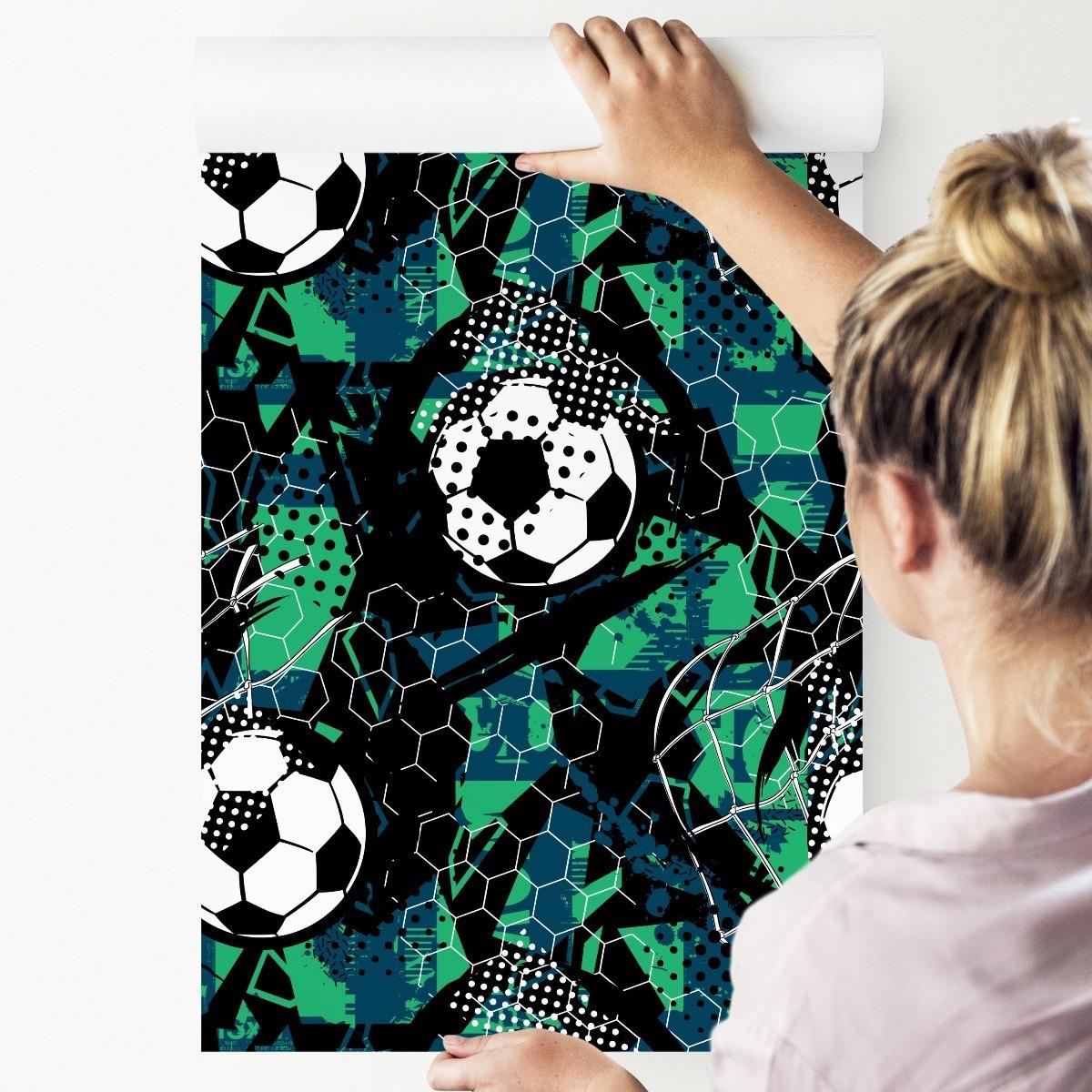 Tapeta Dla Chłopca Piłka Nożna SPORT Grunge Dekor  nr. 3