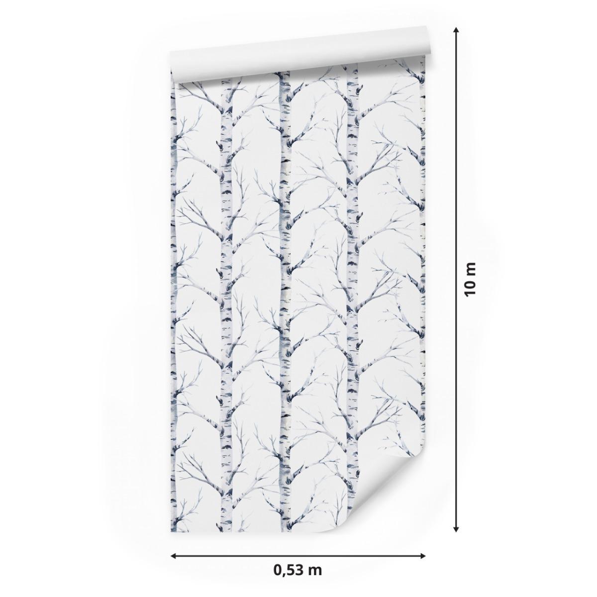 Tapeta Ścienna Delikatne Brzozy DRZEWA Natura Las 53x1000  nr. 2