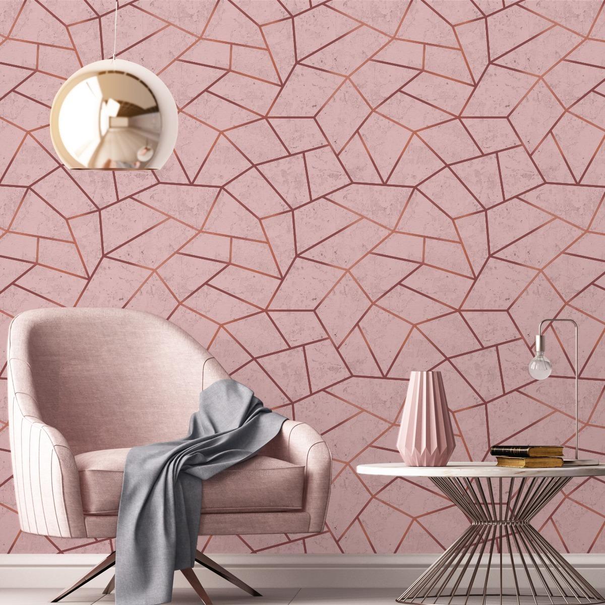 Tapeta Ścienna Efekt BETONU Styl Soho do Salonu 3D nr. 5