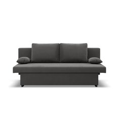 Kanapa 3-osobowa NOLA 191x92x91 cm sofa rozkładana z pojemnikiem sprężyna bonell do pokoju do salonu szara - Miniaturka zdjęcia nr 3