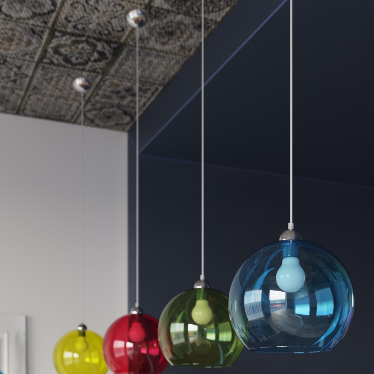 Lampa wisząca BALL transparentny 120x30x30cm nowoczesna E27 do salonu nr. 8