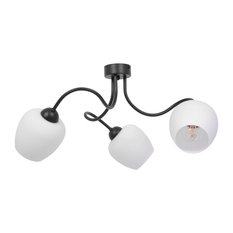 Lampa sufitowa K-5185 BELLA 58x28x58 cm do salonu lub pokoju czarny/biały - Miniaturka zdjęcia nr 1