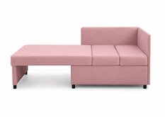 Łóżko rozkładane dla dzieci Viluś 106x75x80 cm sofa narożnik jednoosobowy do pokoju z funkcją spania i przechowywania różowy - Miniaturka zdjęcia nr 7
