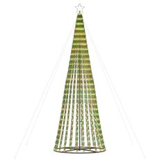 Stożkowa choinka z lampek, 688 kolorowych LED, 300 cm - Miniaturka zdjęcia nr 1