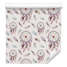 Tapeta Do Sypialni ŁAPACZE SNÓW Boho Pióra Ozdoba  - Miniaturka zdjęcia nr 3