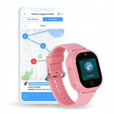 Zegarek smartwatch opaska dla dzieci Locon Watch Lite GPS różowy - Miniaturka zdjęcia nr 2