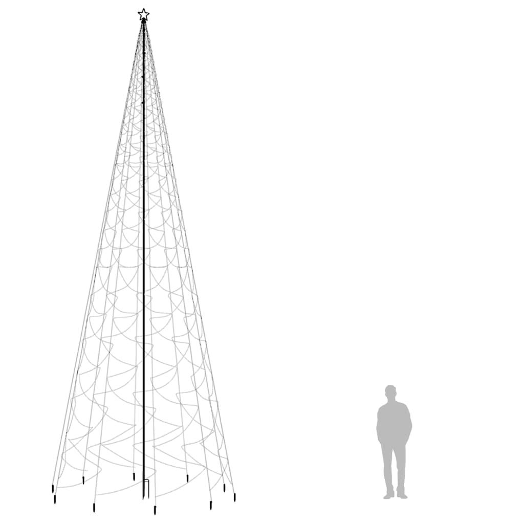 Choinka z kołkiem gruntowym, 3000 kolorowych LED, 800 cm nr. 8