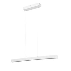 Lampa wisząca 80x7x150 cm LED z drewna jesionowego wymienny LED biała 2900K do salonu - Miniaturka zdjęcia nr 1