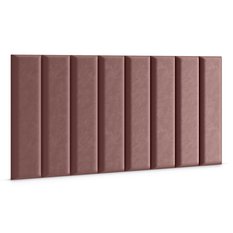 Panele tapicerowane 60x15 na ścianę prostokąt różowy - Miniaturka zdjęcia nr 3