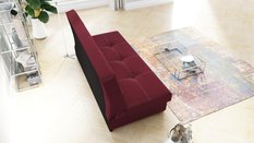 Wersalka Axel 90x195x91 cm do sypialni tkanina obiciowa SAVANA BORDEAUX bordowy - Miniaturka zdjęcia nr 4