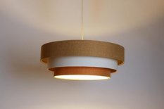 Lampa Triniti Boho 60 cm do sypialni salonu wisząca kremowy beżowy - Miniaturka zdjęcia nr 7