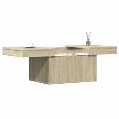 Stolik kawowy 80x55x40 cm dąb sonoma elegancki do salonu - Miniaturka zdjęcia nr 1