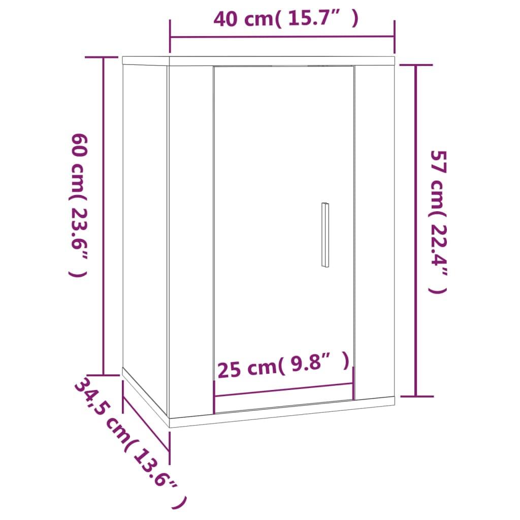 Zestaw szafek RTV 57x34,5x40 cm 5 szt z praktycznymi półkami i drzwiczkami dąb sonoma do salonu nr. 11