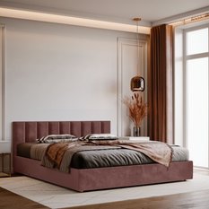 Panele tapicerowane 60x15 na ścianę prostokąt różowy - Miniaturka zdjęcia nr 5