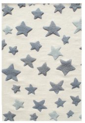 Dywan dziecięcy Wełniany Sea Star Grey 120x180 cm do pokoju dziecięcego kremowy w gwiazdy - Miniaturka zdjęcia nr 2