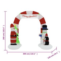 Nadmuchiwana brama świąteczna z LED, 260 cm - Miniaturka zdjęcia nr 12