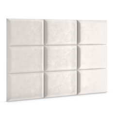 Panele tapicerowane 50x40 na ścianę wezgłowie kremowy - Miniaturka zdjęcia nr 3