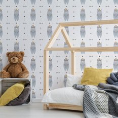 Tapeta Dziecięca NIEDŹWIEDZIE Gwiazdki Kropki  - Miniaturka zdjęcia nr 5