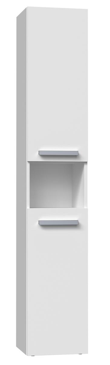 Szafka łazienkowa NEL I 174x31x30 cm z drzwiami i półkami do łazienki biały mat nr. 6