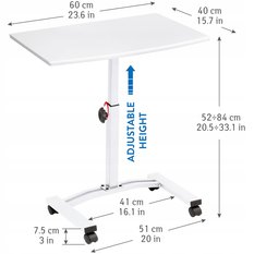 Tatkraft Cheer stabilny stolik do laptopa, mobilny - Miniaturka zdjęcia nr 2