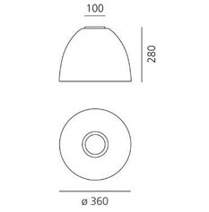Nowoczesna lampa sufitowa LED Artemide Nur A246690 - Miniaturka zdjęcia nr 4