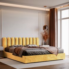 Panele tapicerowane 20x60 cm płotek magic velvet żółty - Miniaturka zdjęcia nr 5