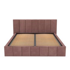 Łóżko tapicerowane 160x200 premium z pojemnikiem do sypialni brudny róż wezgłowie 107 cm - Miniaturka zdjęcia nr 16