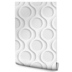 Tapeta Geometryczne KOŁA Kształty 3D do Biura  - Miniaturka zdjęcia nr 1