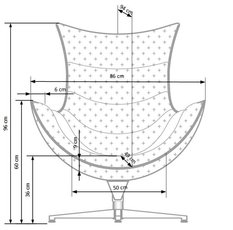 Fotel kubełkowy Luxor 86 cm wypoczynkowy ekoskóra ciemny brązowy  - Miniaturka zdjęcia nr 7