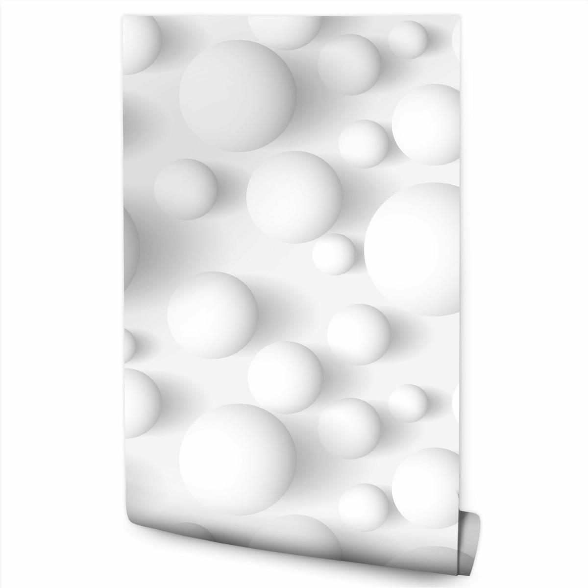 Tapeta nowoczesna 3D, kule, do sypialni, salonu 