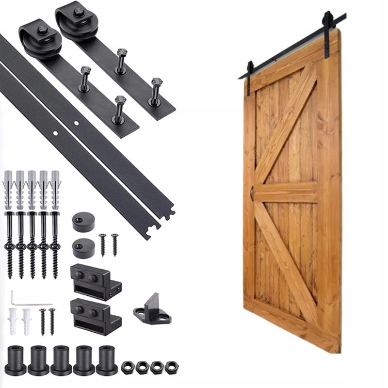 System do drzwi przesuwnych 2 m w stylu loft zestaw Barn Door