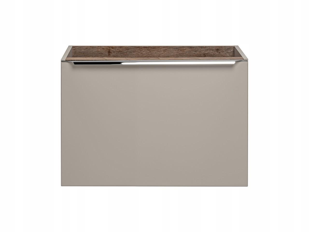 Szafka pod umywalkę 80 cm SANTA FE TAUPE szara do łazienki  nr. 2