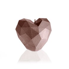 Świeca Heart Low-Poly Rose Gold - Miniaturka zdjęcia nr 2