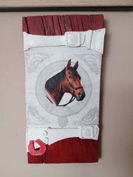 Obraz obrazek z  koniem na desce