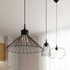 Lampa wisząca LEYO 85x15x15cm nowoczesna E27 do salonu - Miniaturka zdjęcia nr 7