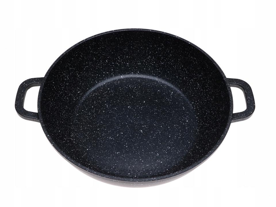 Garnek 28cm 3,3l niski marmurowy wok indukcja do kuchni nr. 4