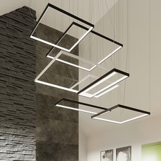 Żyrandol NELYA M 150x80x80 cm LED 4000K lampa loft wisząca do salony czarny - Miniaturka zdjęcia nr 11