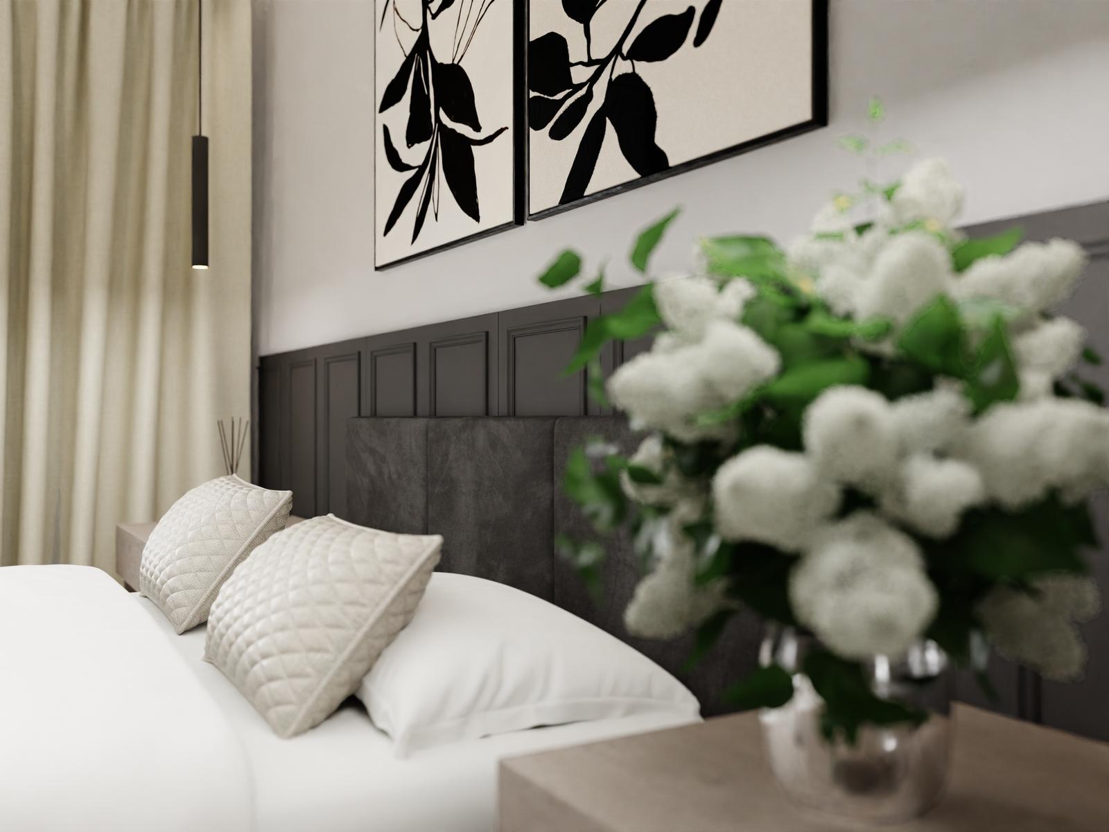 Łóżko tapicerowane do sypialni 180x200x100 cm podwójne z pojemnikiem modne czarne nr. 7
