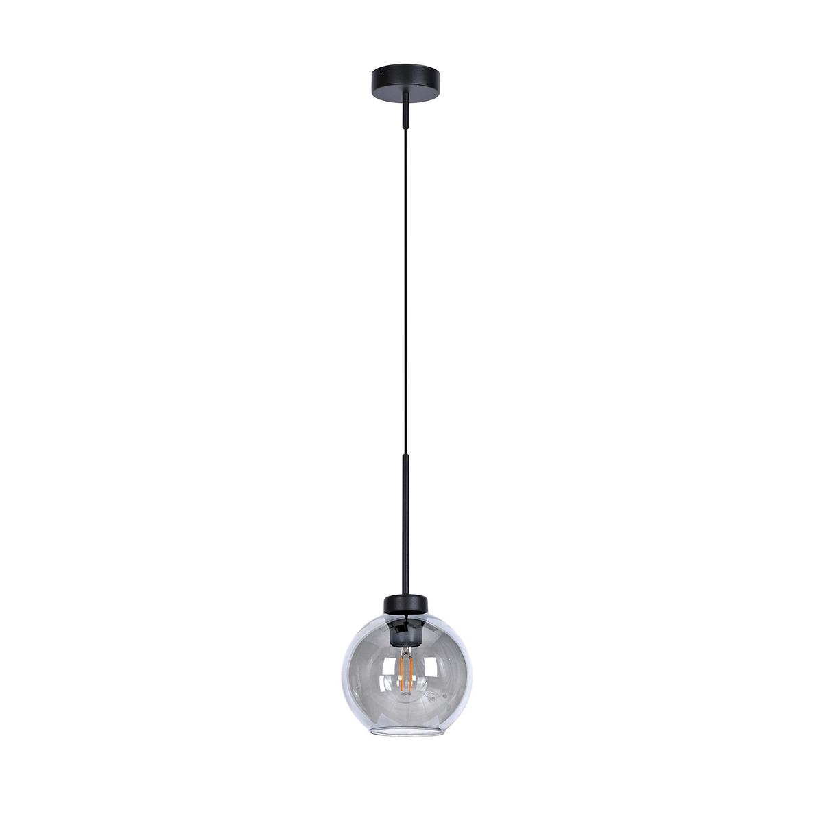 Lampa wisząca K-4878 ALDAR 18x110x18 cm do salonu lub pokoju czarny/grafitowy