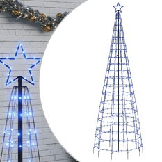 Choinka z lampek, z kołkami, 570 niebieskich LED, 300 cm - Miniaturka zdjęcia nr 2