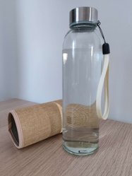 Szklana butelka na wodę w etui - Miniaturka zdjęcia nr 4