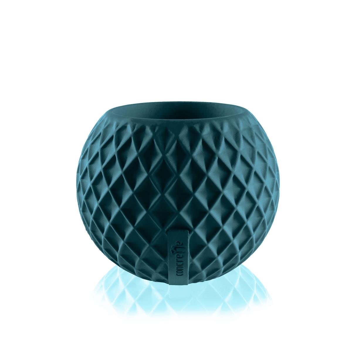 Donica Bauble Squares Dark Turquoise Poli 7,6 cm