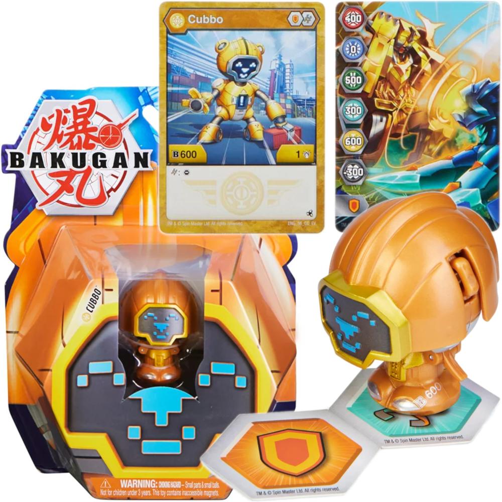 BAKUGAN SPIN MASTER ZŁOTY AURELUS ROBO CUBBO 