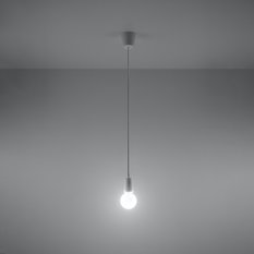 Lampa wisząca DIEGO 1 biała 90x9x9cm nowoczesna E27 do salonu - Miniaturka zdjęcia nr 3