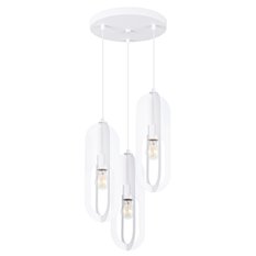 Lampa wisząca NICUS 3P biała 130x43x43cm nowoczesna E27 do salonu - Miniaturka zdjęcia nr 1