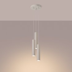 Lampa wisząca Lagos 108x19.5x19.5cm beżowa - Miniaturka zdjęcia nr 3